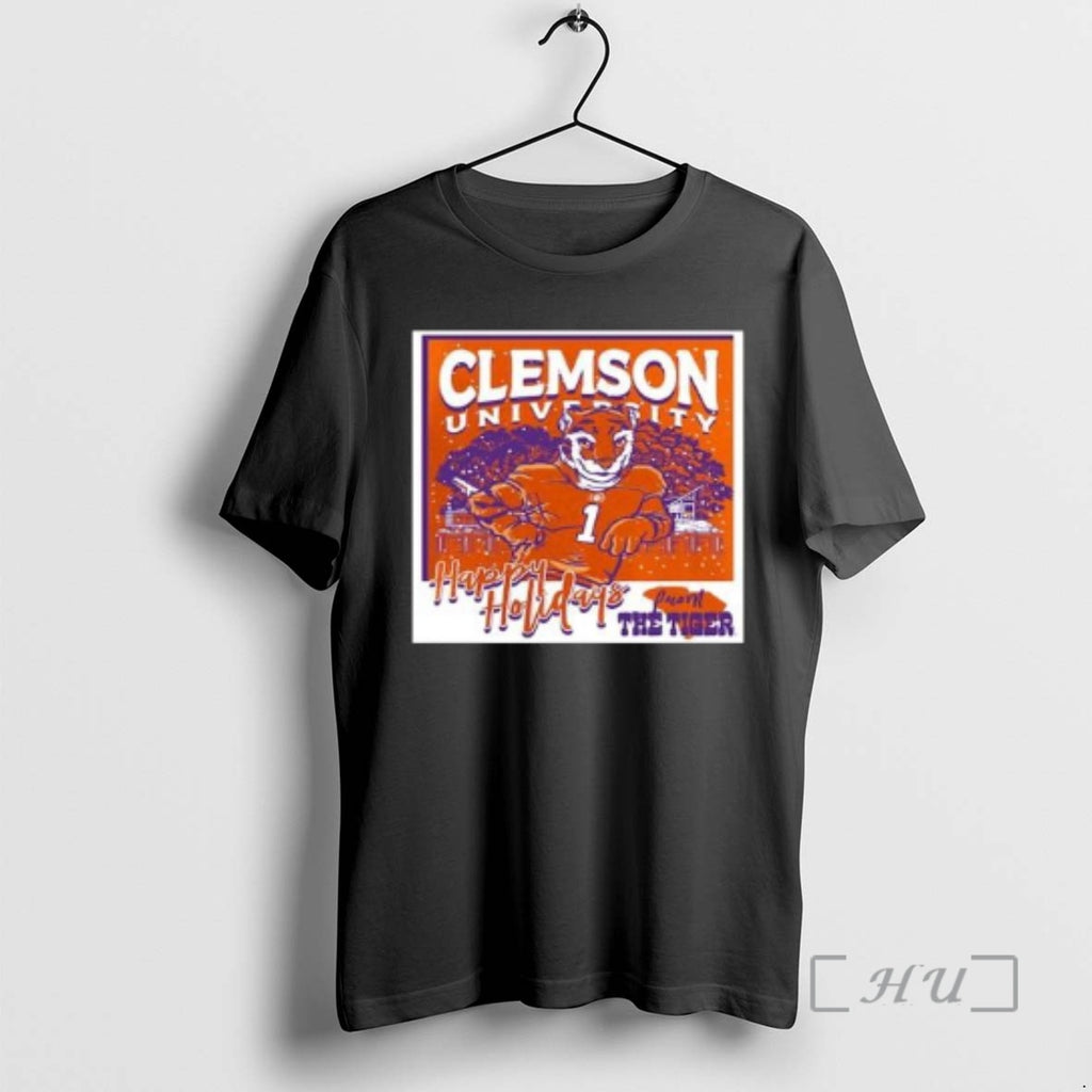 Officials Clemson Tigers Snowy Polaroid Circle Black