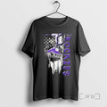 Officials Colorado Rockies Baseball Battle Shattered Usa Flag Rip Design