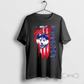 Officials Connecticut Huskies Football Battle Shattered Usa Flag Rip Design