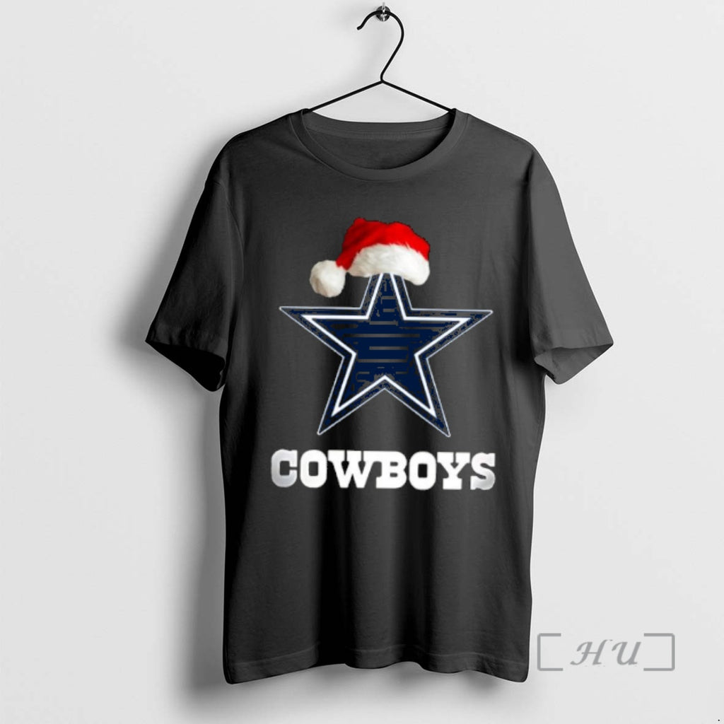 Officials Dallas Cowboys 2025 Santa Hat Logo Football Christmas