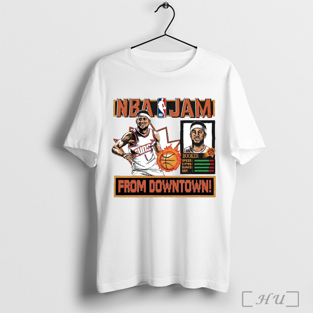 Officials Devin Booker Nba Jam From Downtown Phoenix Suns T Shirt