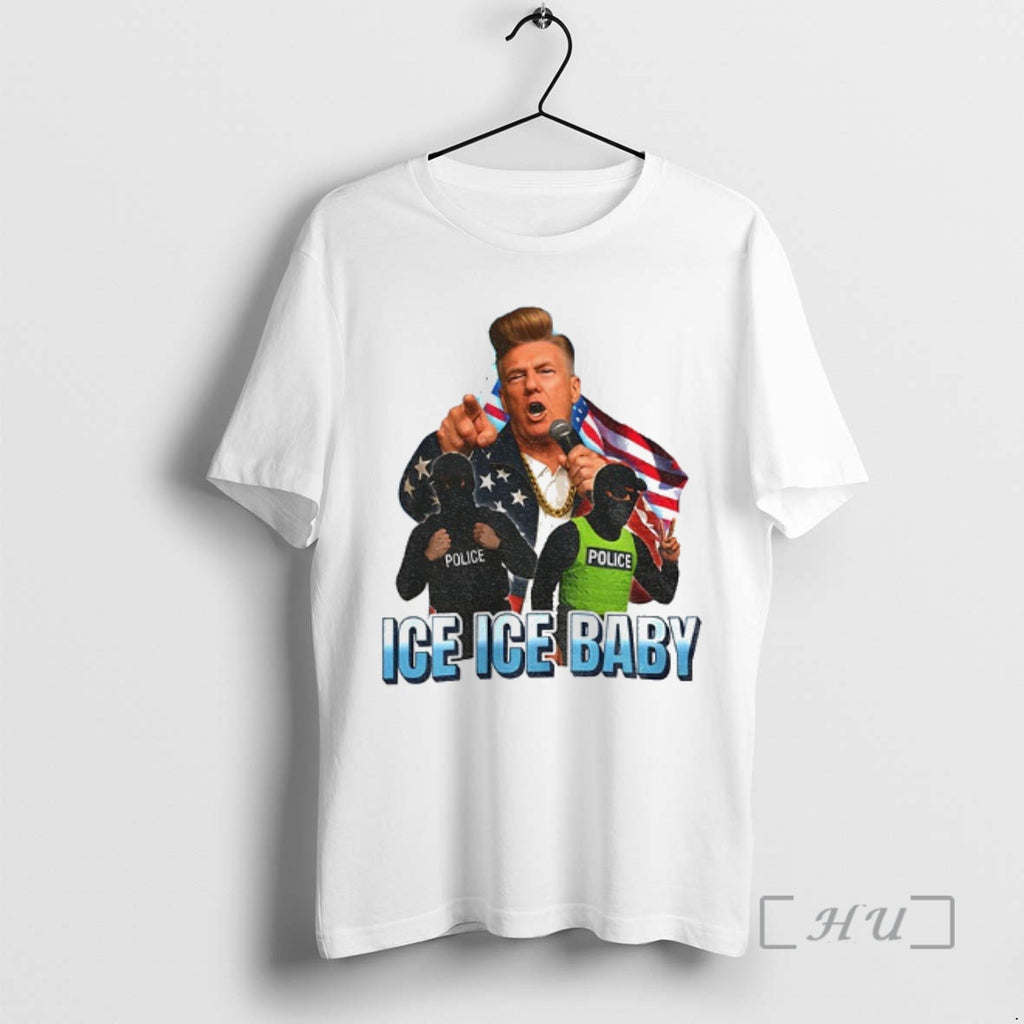 Officials Donald Trump Ice Ice Baby American Flag