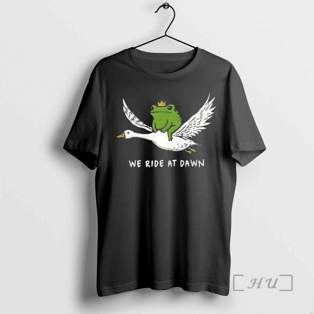 Officials Frog Riding Goose We Ride At Dawn Meme