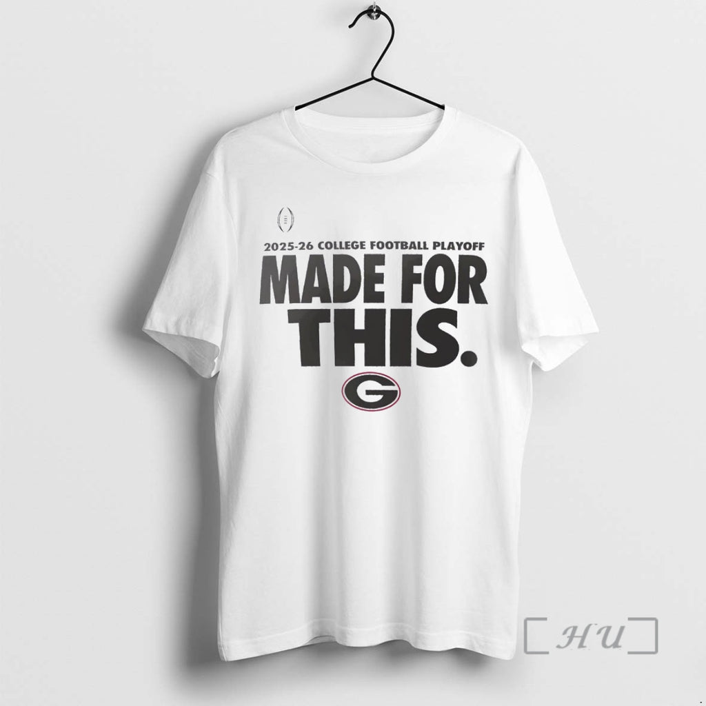 Officials Georgia Bulldogs Made For This 2025 26 College Football Playoff Christmas Premium T Shirts