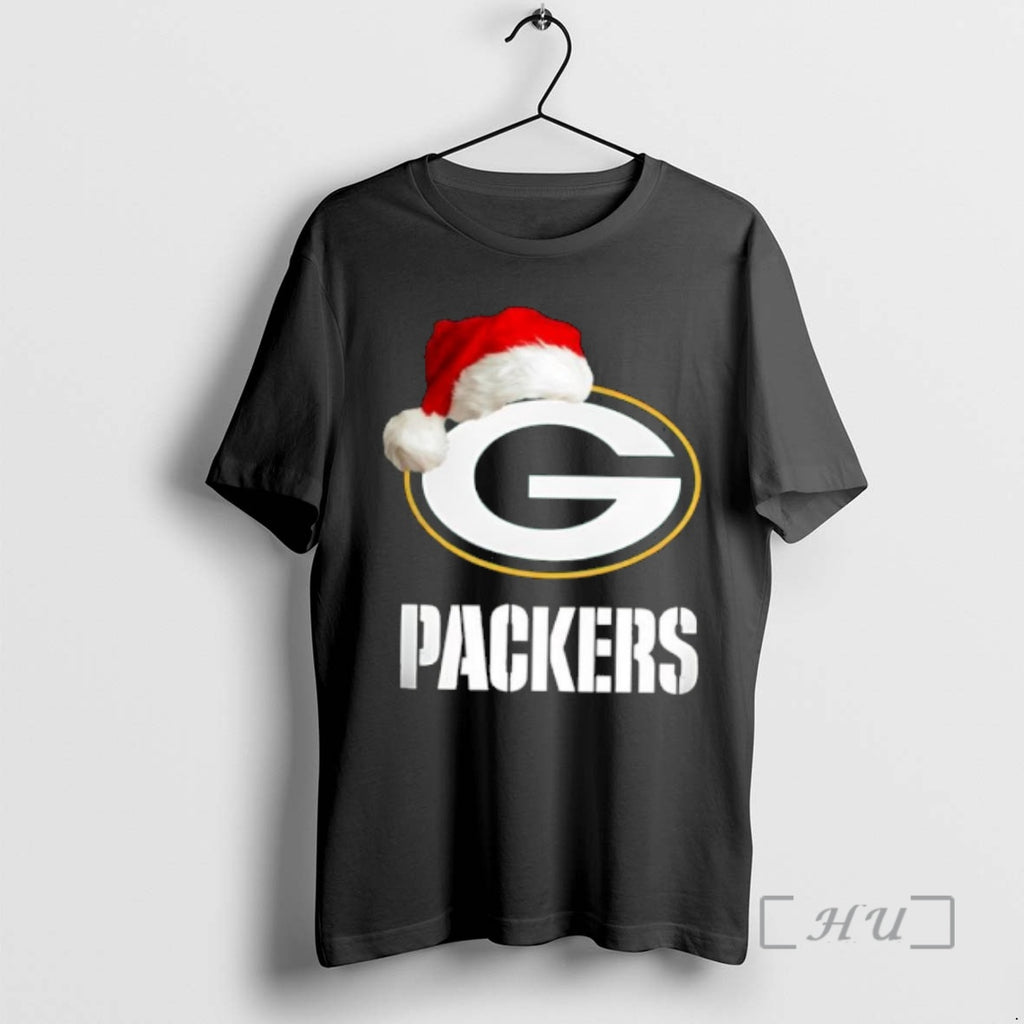 Officials Green Bay Packers 2025 Santa Hat Logo Football Christmas