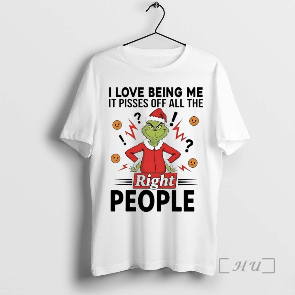 Officials Grinch I Love Being Me It Pisses Off All The Right People Christmas Premium
