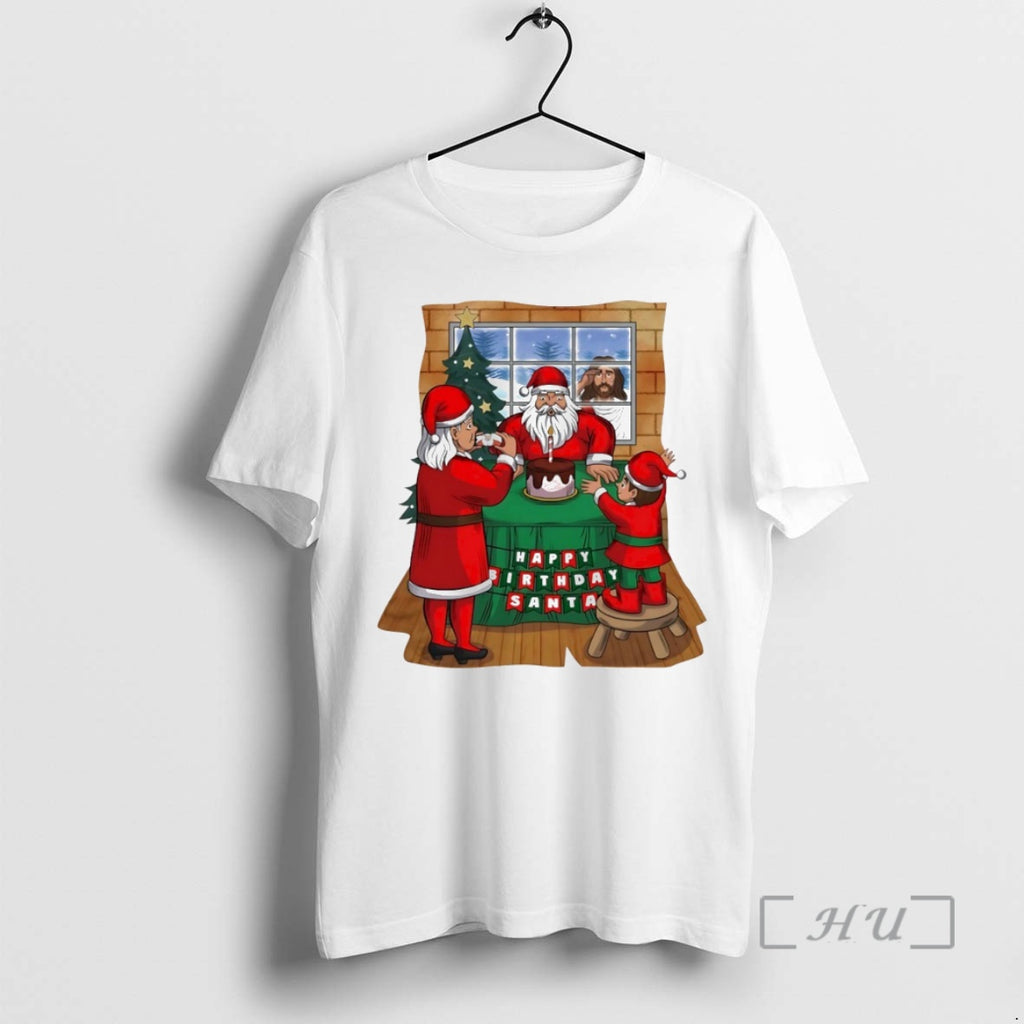 Officials Happy Birthday Santa Christmas Circle
