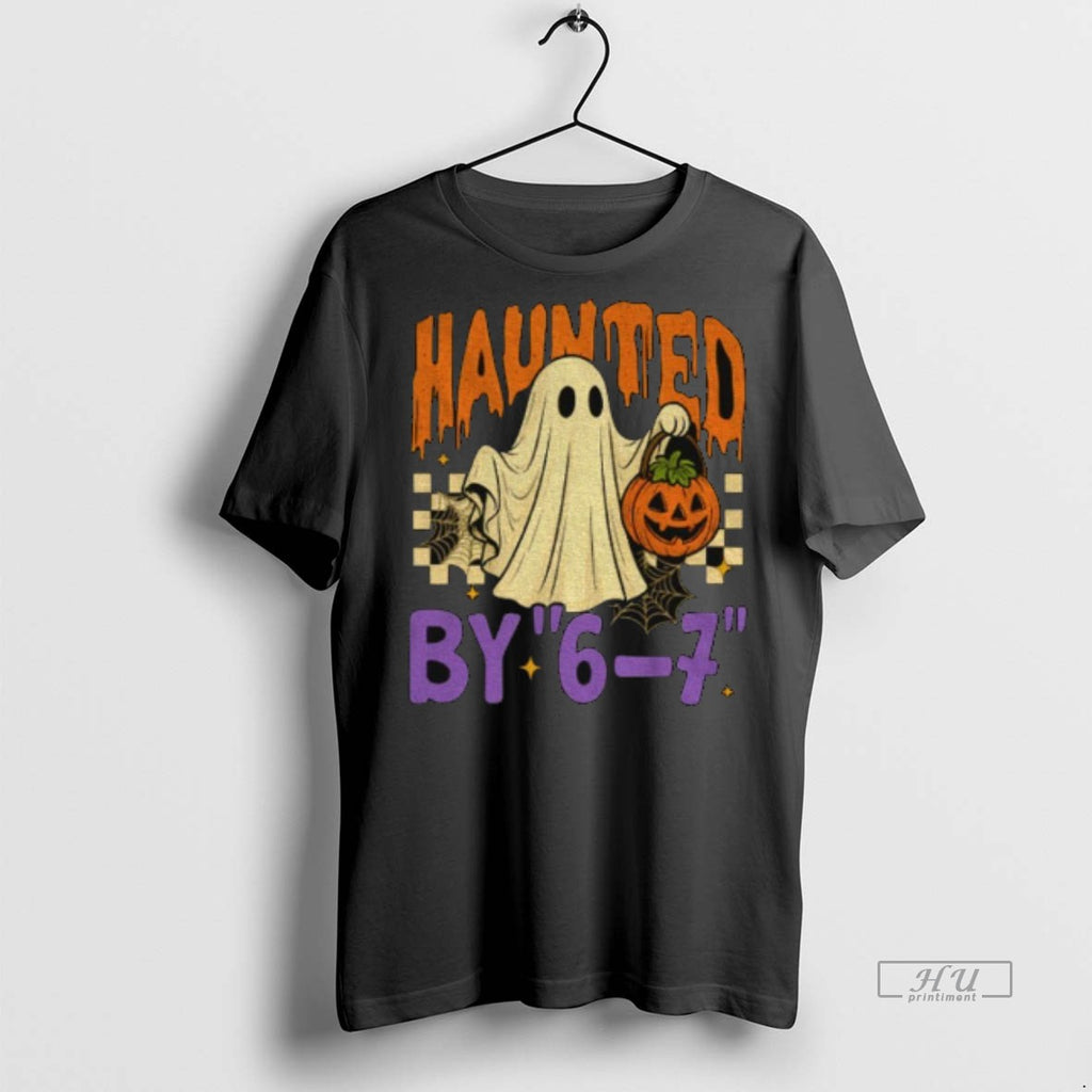 Officials Haunted By 6_e2_80_937 Halloween Ghost And Pumpkin Tee Shirt Sweater