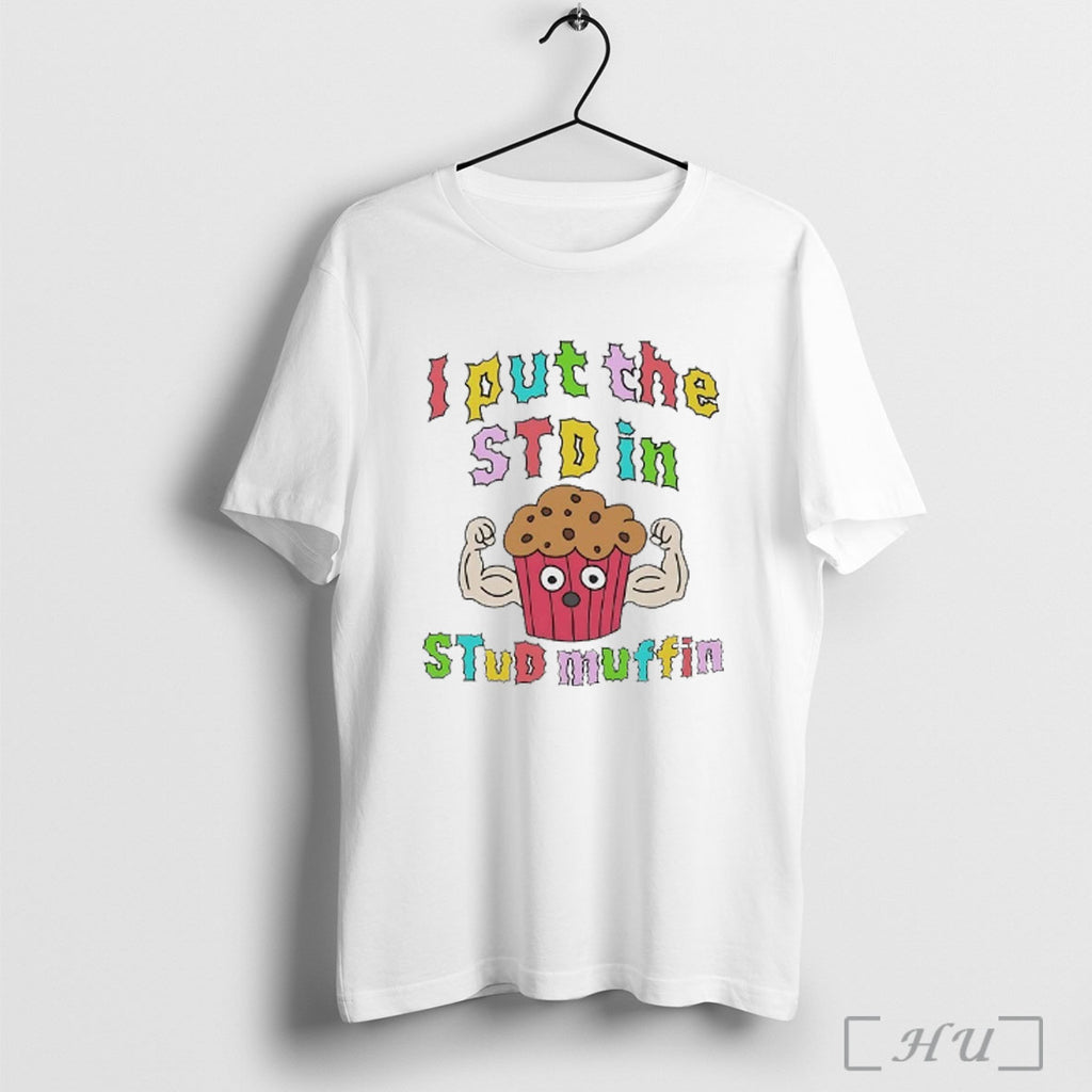 Officials I Put The Std In Stud Muffin Flexing Muscle T Shirt