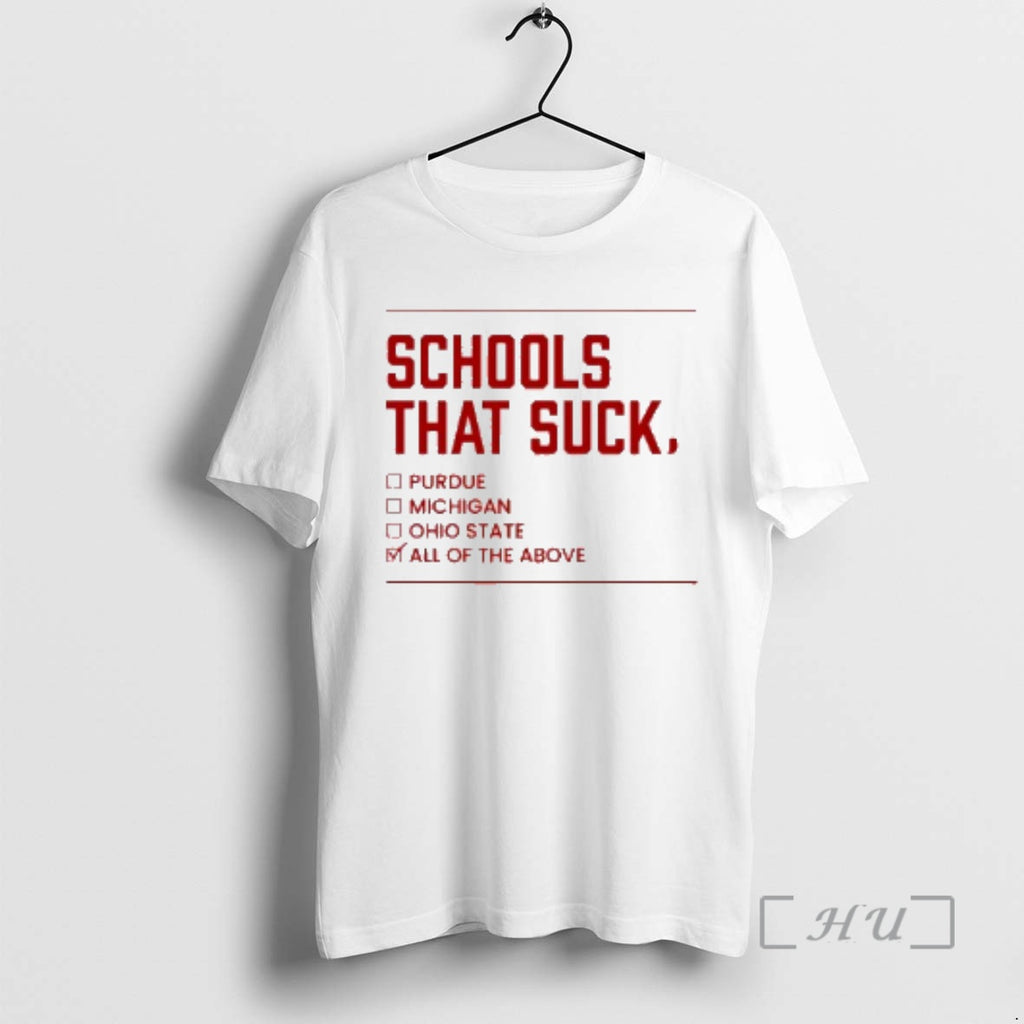Officials Indiana Schools That Suck All Of The Above
