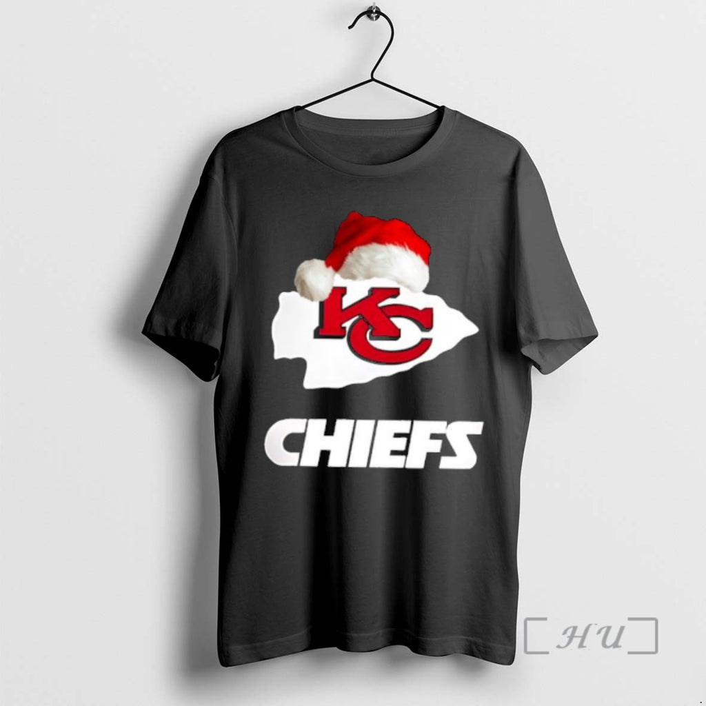 Officials Kansas City Chiefs 2025 Santa Hat Logo Football Christmas