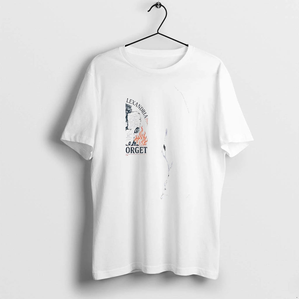 Officials Library Of Alexandria Never Forget History Knowledge Ancient Greece Scroll Premium T Shirt
