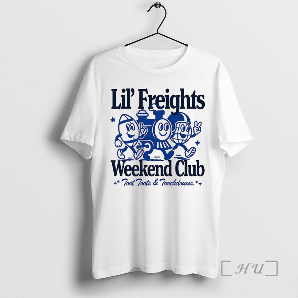 Officials Lil Freights Weekend Club Toot Toots And Touch Downs Steam Train Premium T Shirts