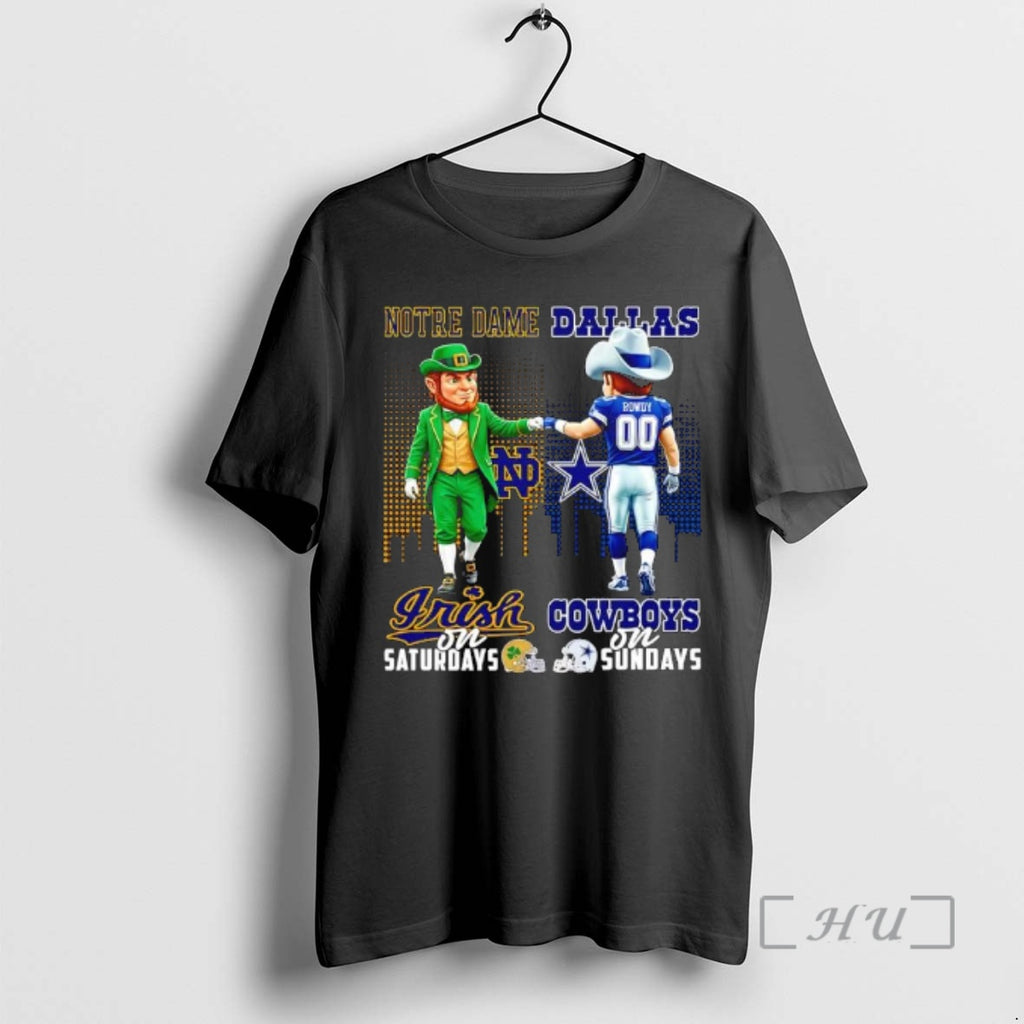 Officials Mascot Of Notre Dame Irish On Saturdays And Dallas Cowboys On Sundays Premium