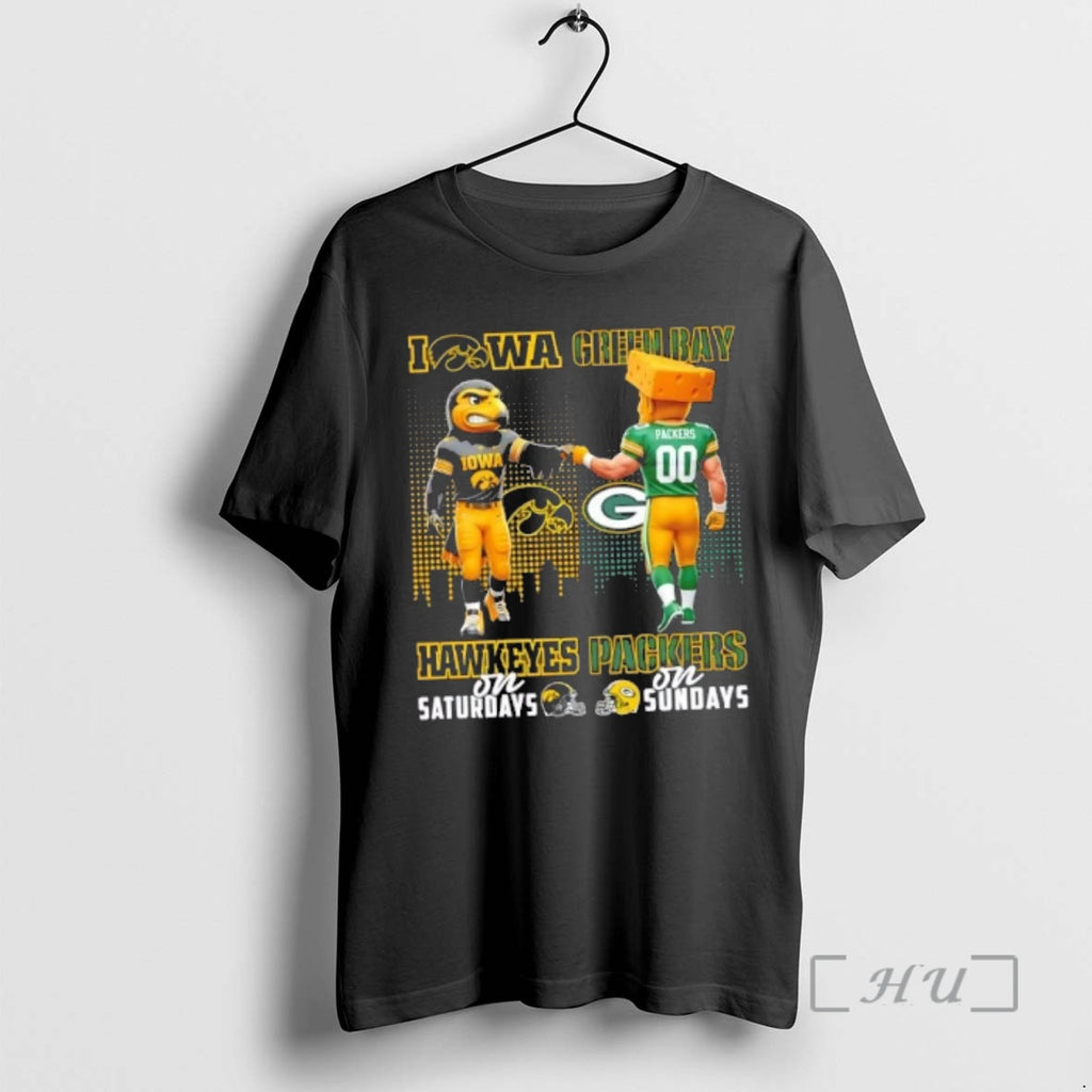 Officials Mascots Iowa Hawkeyes On Saturdays X Green Bay Packers On Sundays Skyline Premium