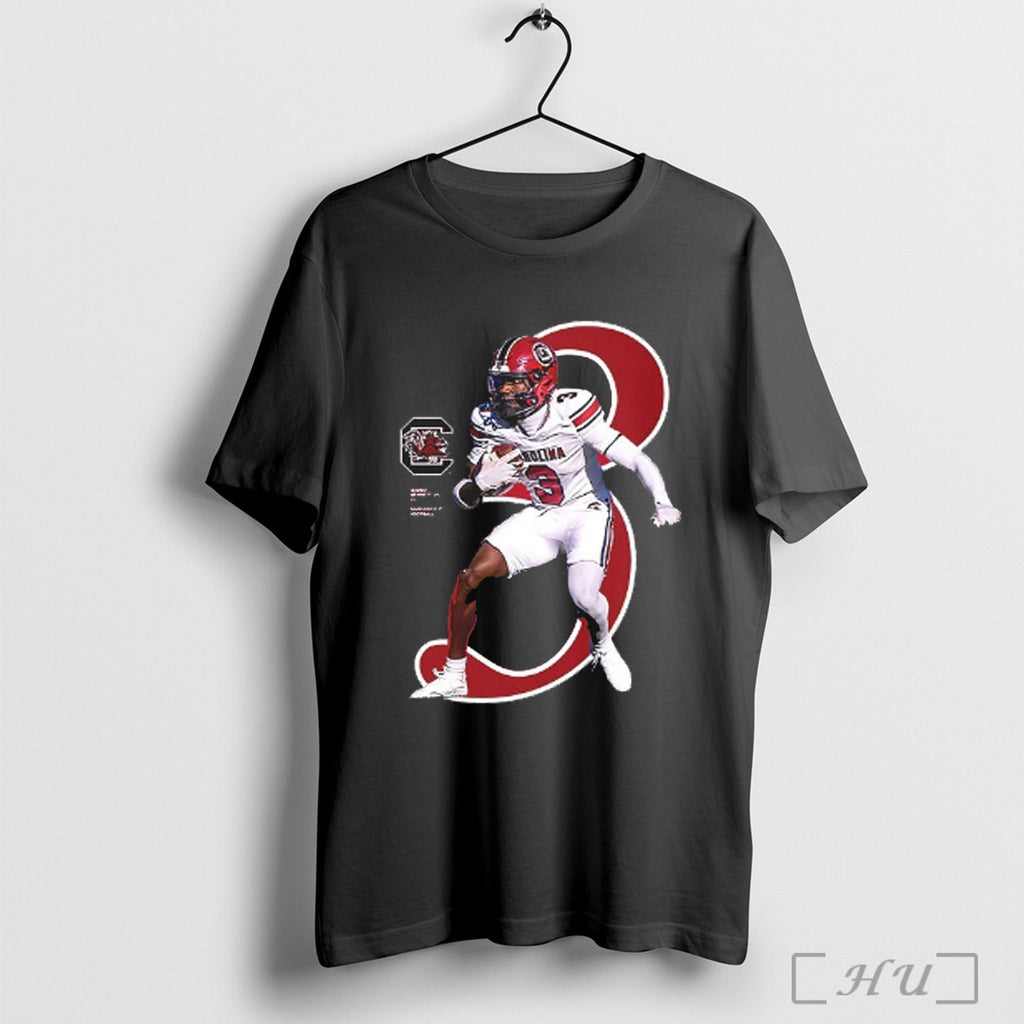 Officials Mazeo Bennett Jr Number 03 South Carolina Gamecocks Football Breakthrough V Neck