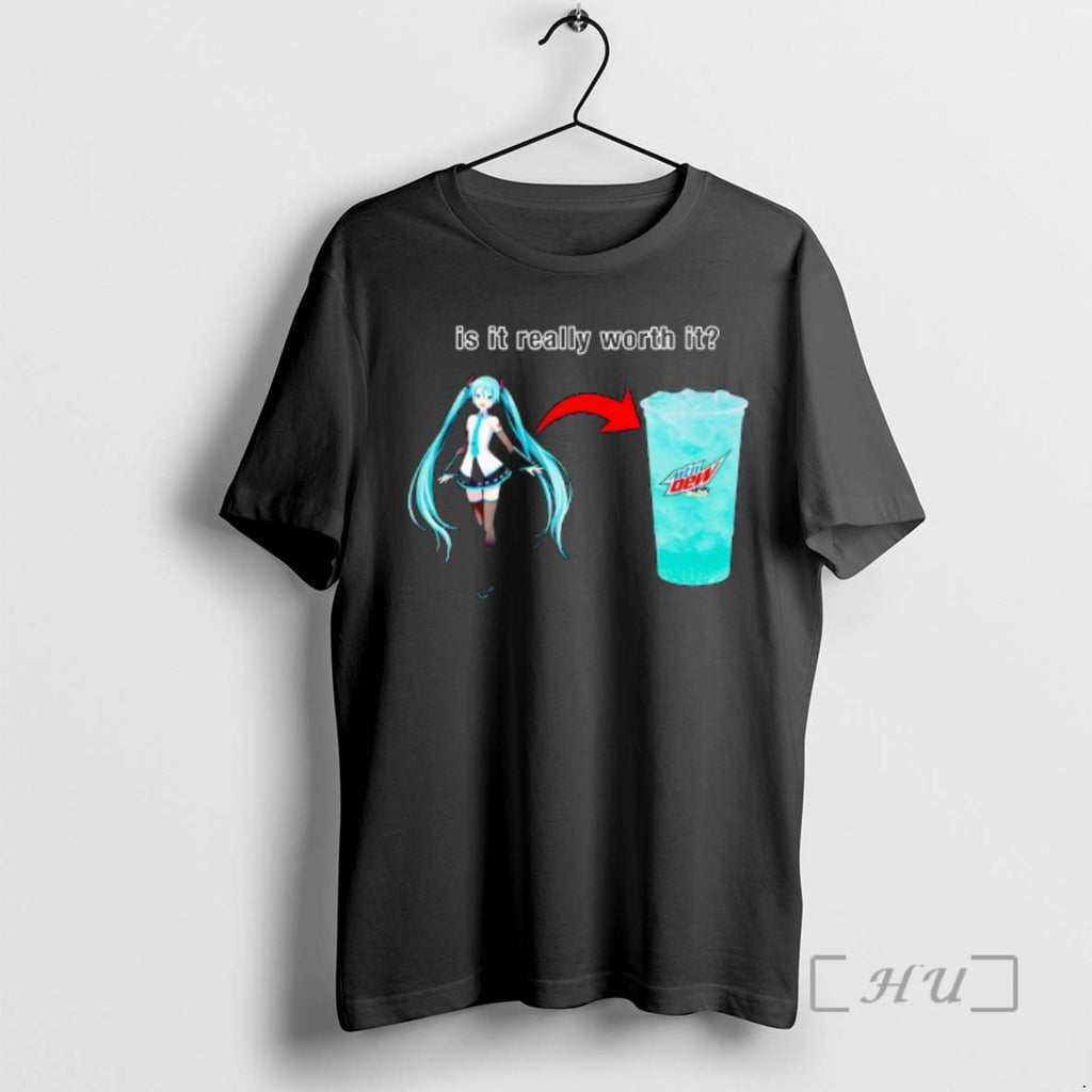 Officials Miku X Mountain Dew Baja Blast Is It Really Worth It Premium T Shirts