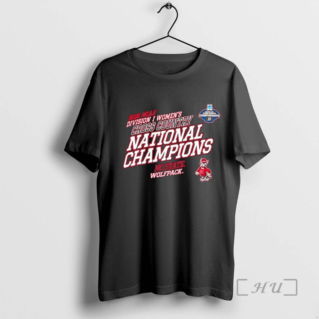 Officials Nc State Wolfpack 2025 Ncaa D1 Womens Cross Country National Champions Premium T Shirts