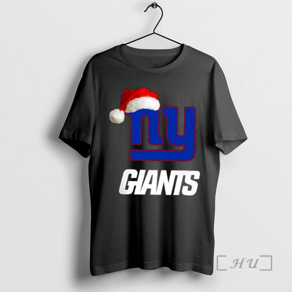 Officials New York Giants 2025 Santa Hat Logo Football Christmas