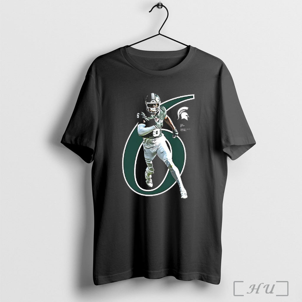 Officials Nick Marsh Number 6 Michigan State Spartans Football Breakthrough V Neck T Shirt