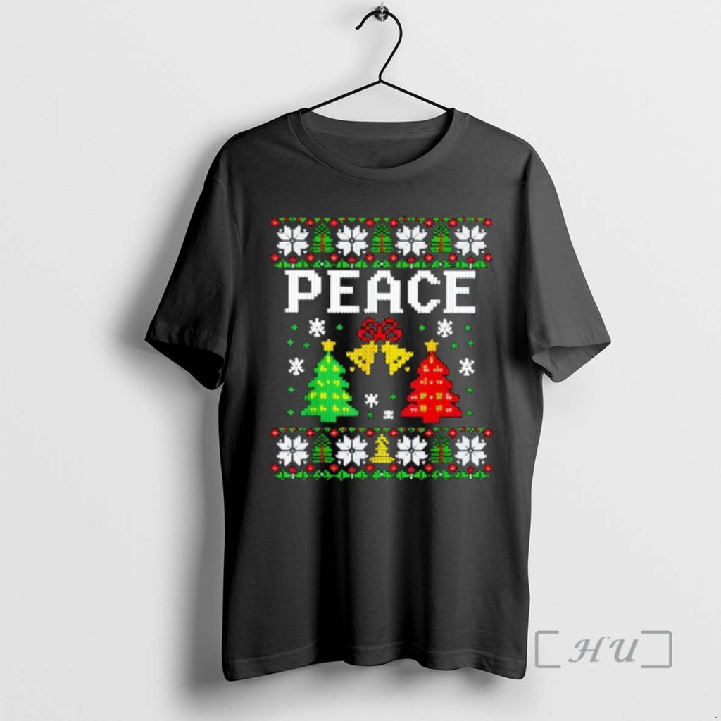 Officials Peace I Come In Peace Couple Matching Ugly Christmas