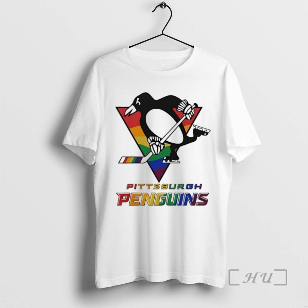 Officials Pittsburgh Penguins Atlanta Essentials 2025 Pride Flag Graphic