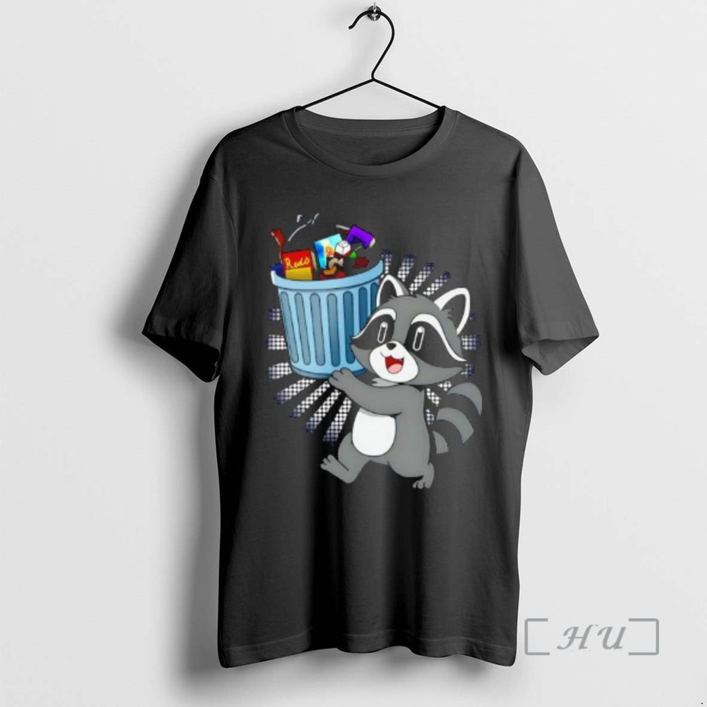 Officials Raccoon With Trash Graphic