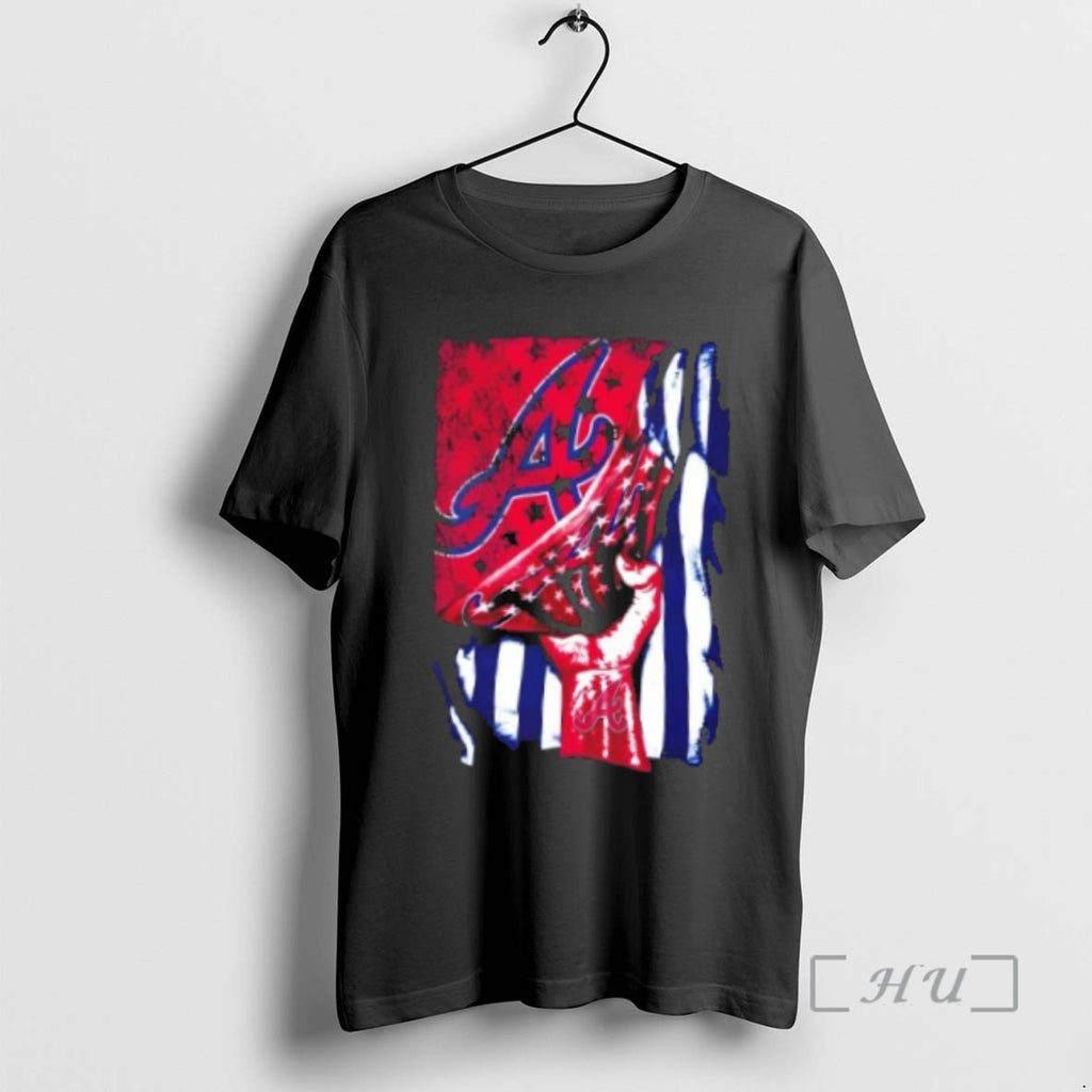Officials Revealing The Glory Atlanta Braves X Usa Flag
