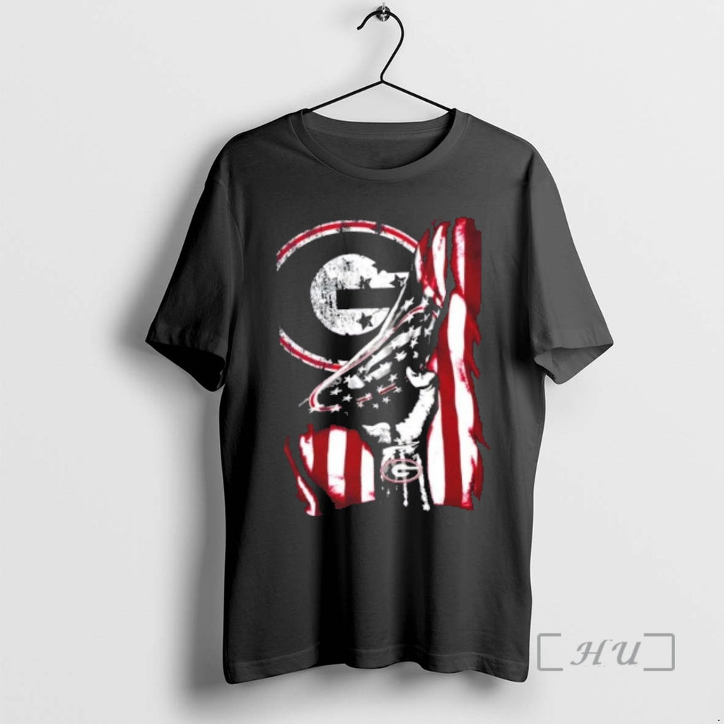 Officials Revealing The Glory Georgia Bulldogs X Usa Flag