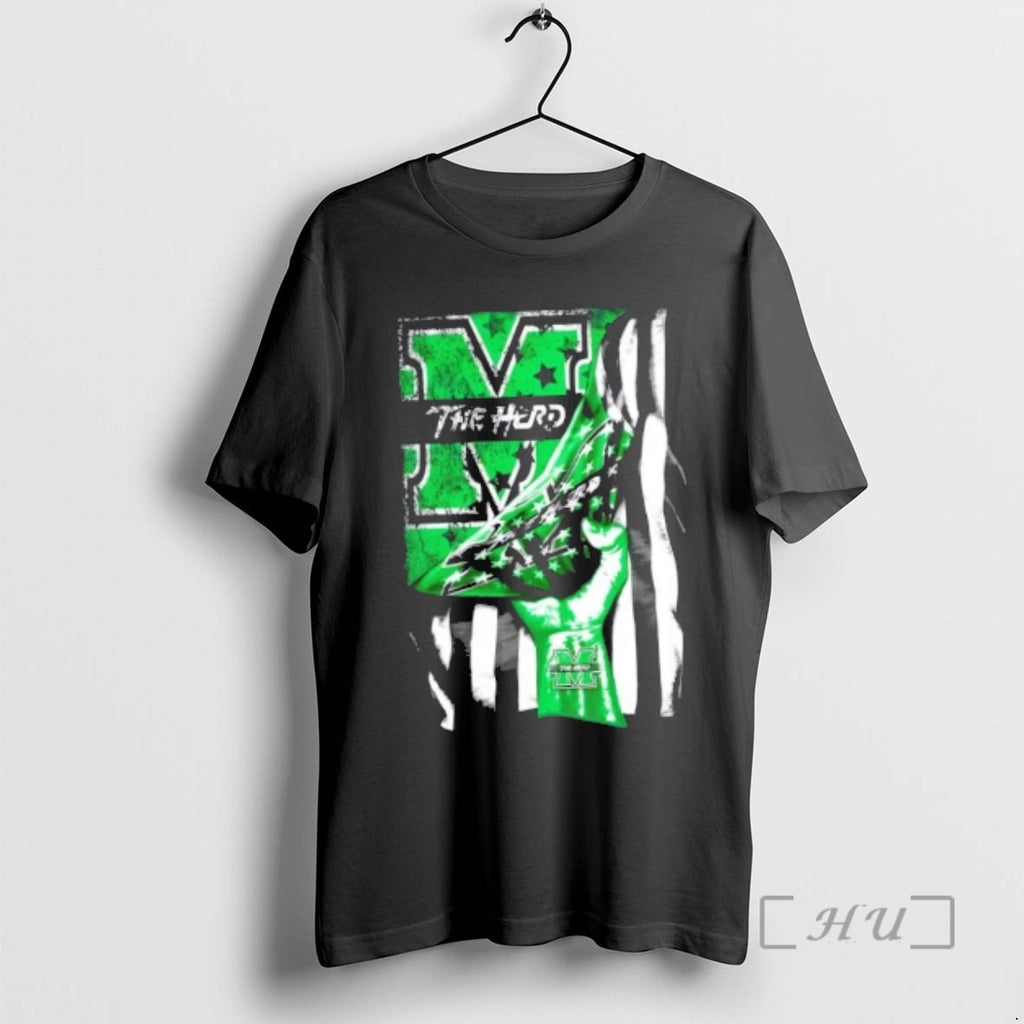 Officials Revealing The Glory Marshall Thundering Herd X Usa Flag