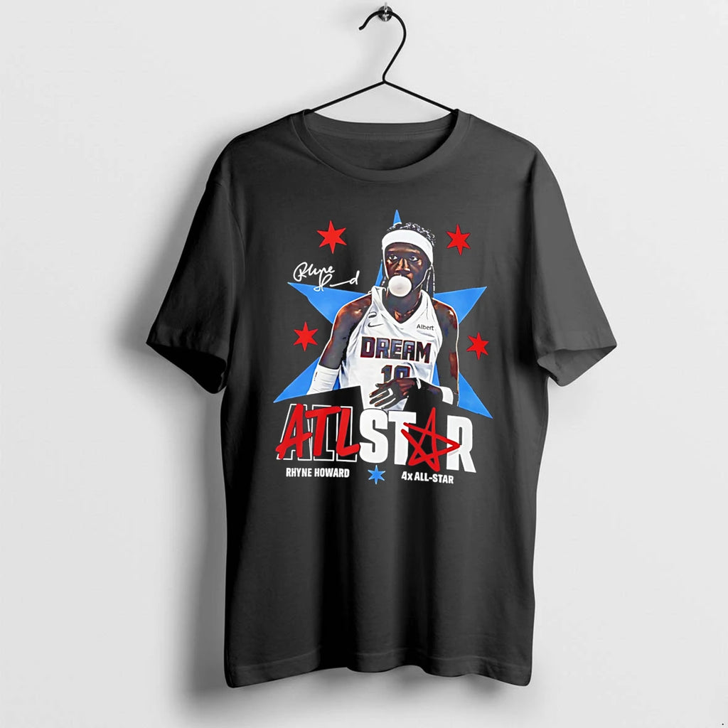 Officials Rhyne Howard 4x All Star Dream Basketball Signature Tee Premium T Shirt