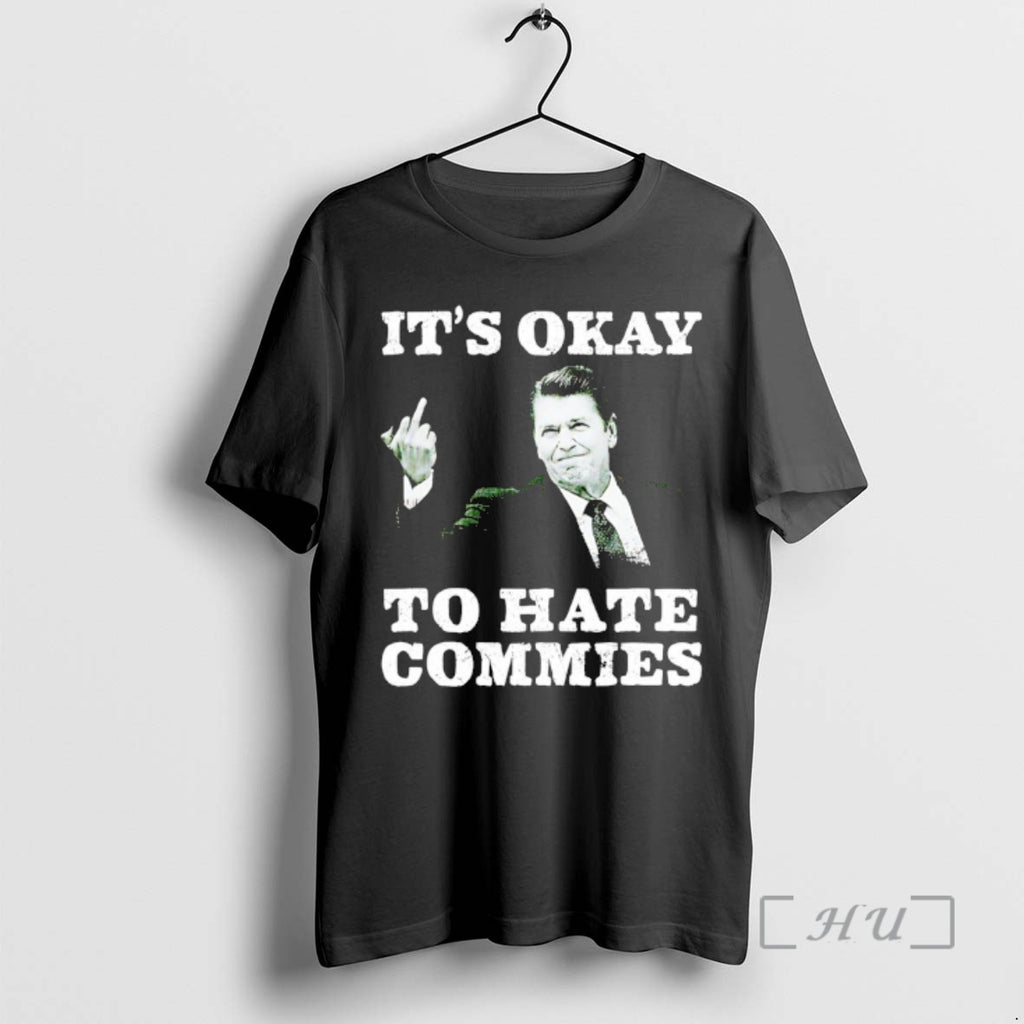 Officials Ronald Reagan Middle Finger Its Okay To Hate Commies