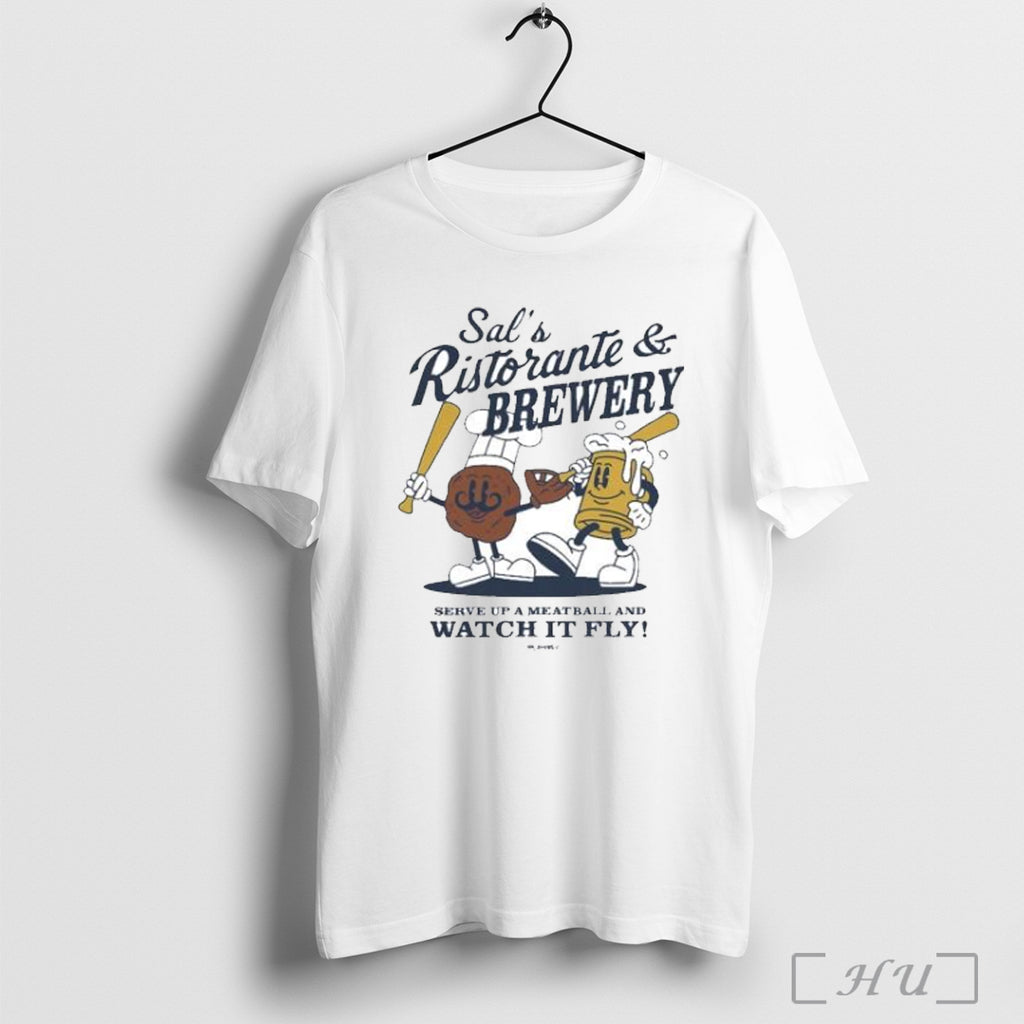 Officials Sal Frelick Milwaukee Brewers Sals Ristorante And Brewery Watch It Fly Summer Cartoon