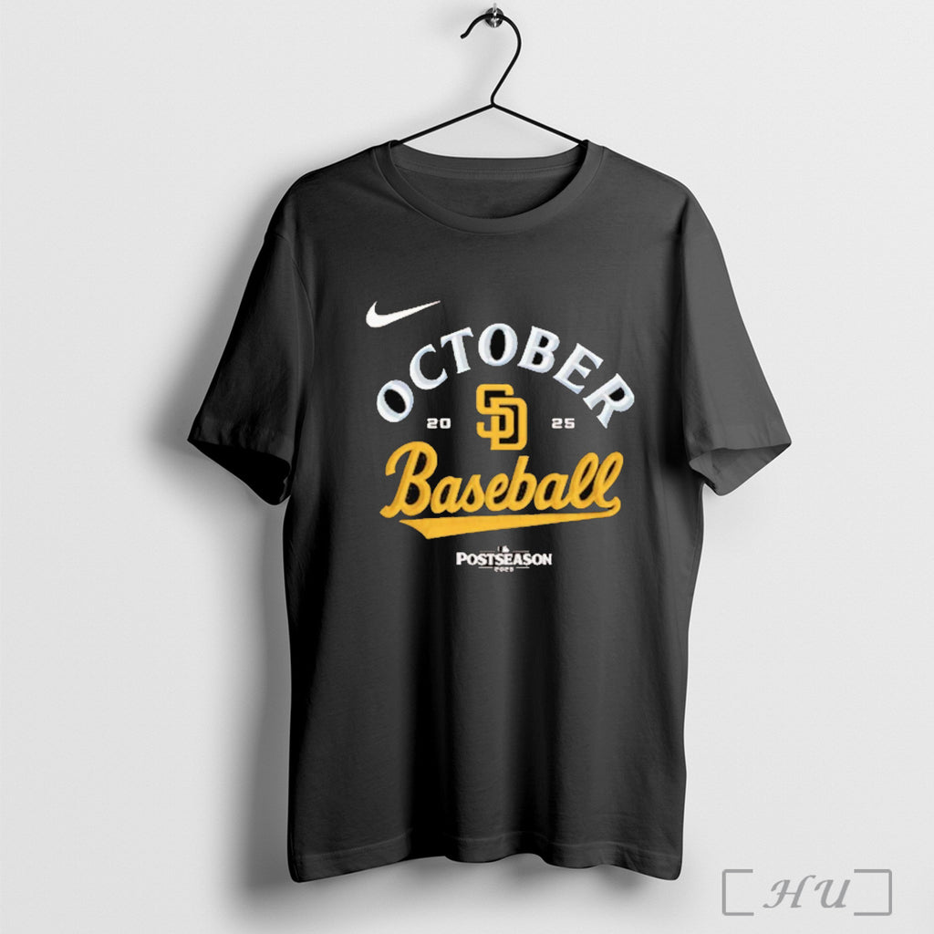 Officials San Diego Padres 2025 Postseason October Baseball T Shirt