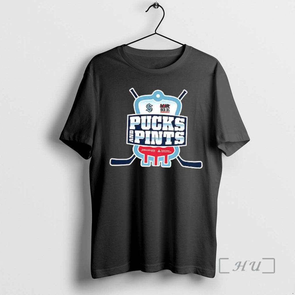 Officials Seattle Kraken Pucks And Pints Logo