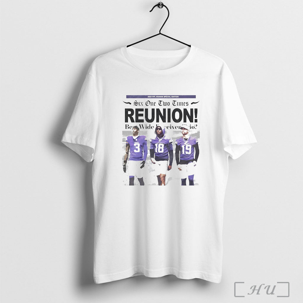 Officials Six One Two Times Reunion Minnesota Vikings T Shirt