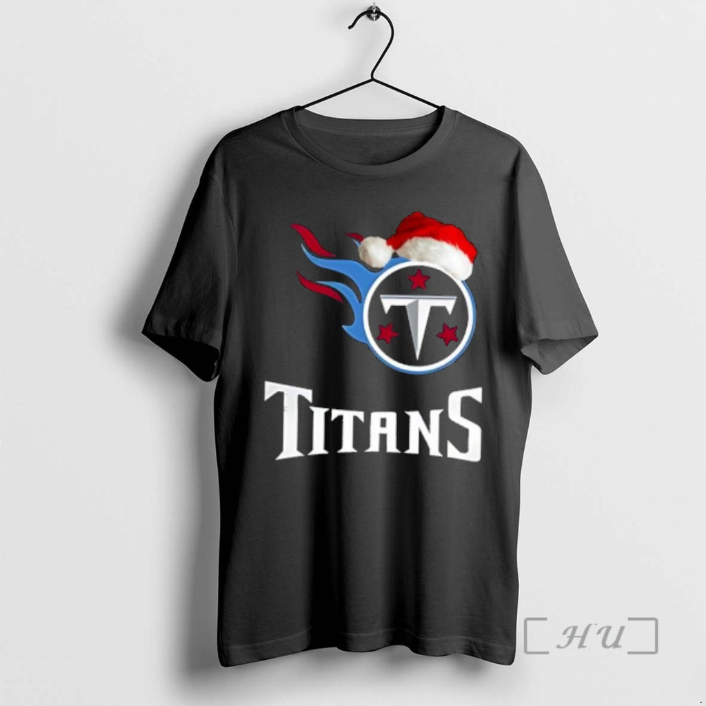 Officials Tennessee Titans 2025 Santa Hat Logo Football Christmas