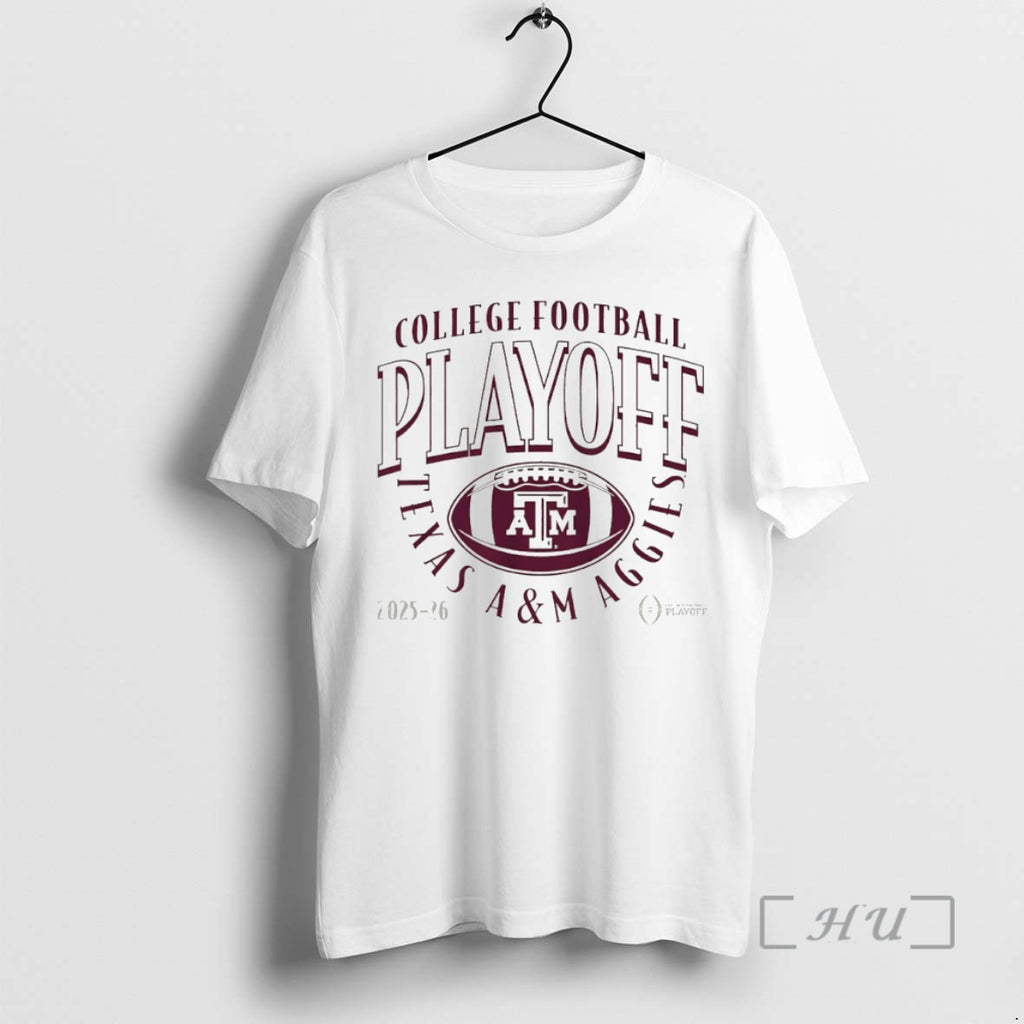 Officials Texas A And M Aggies 2025 2026 College Football Playoff Curve Logo Circle Premium