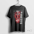 Officials Texas Am Aggies Football Battle Shattered Usa Flag Rip Design Premium T Shirts Sweater