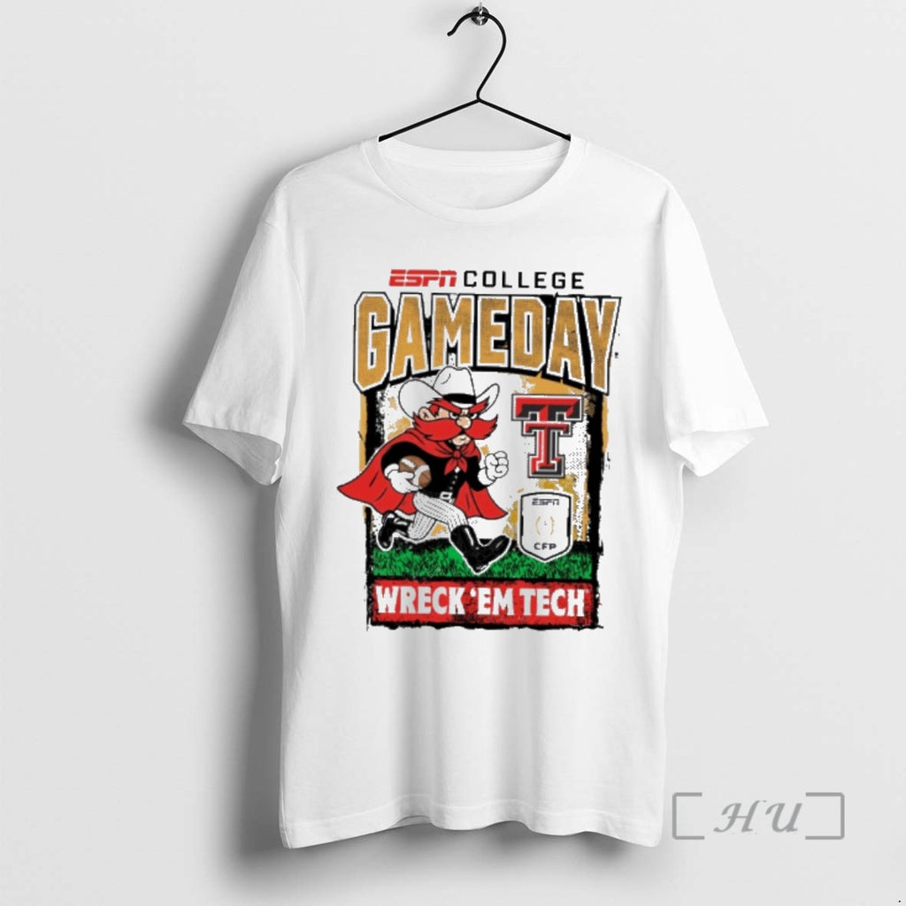 Officials Texas Tech Red Raiders 2025 26 Cfp College Gameday Mascot Wreck Em Tech Premium