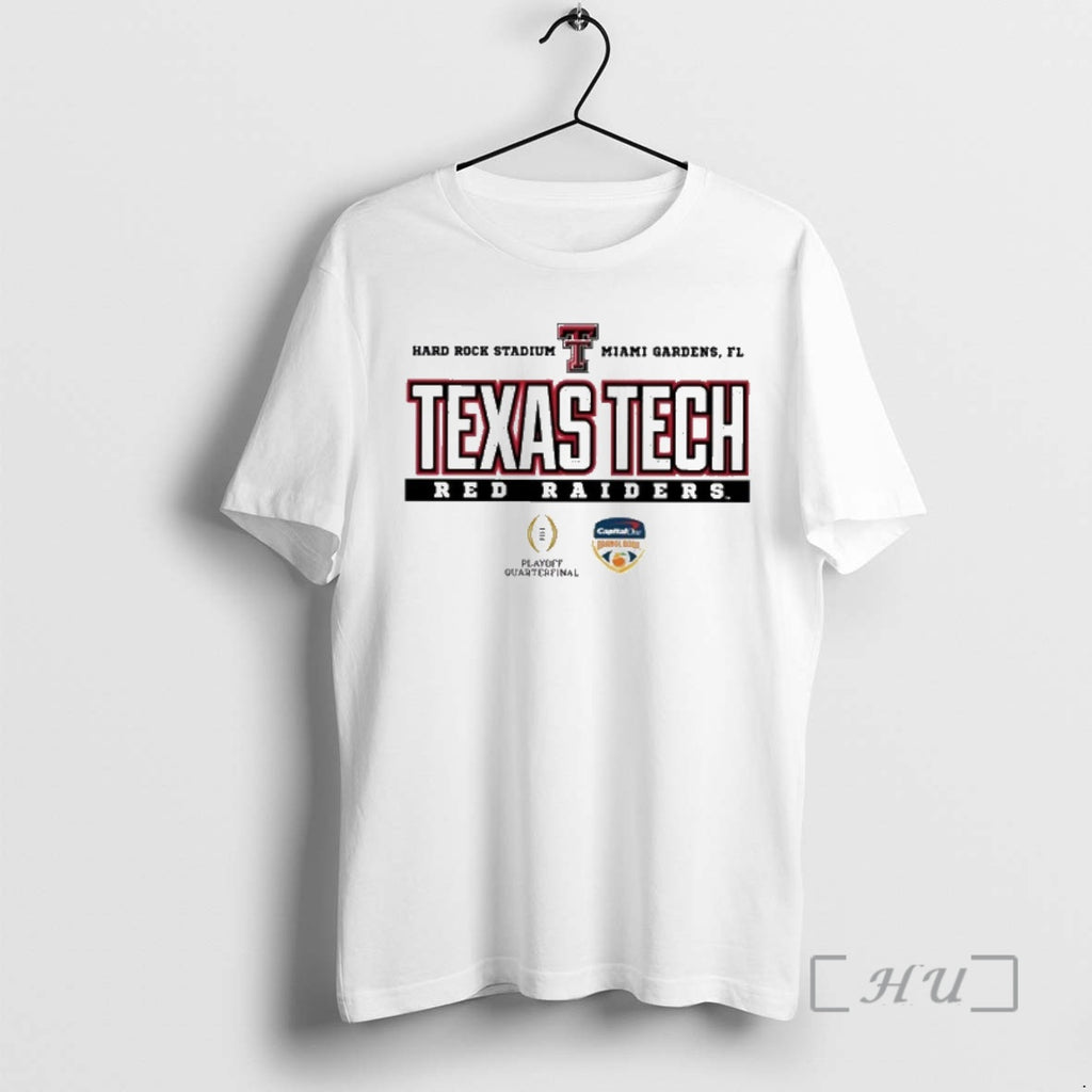 Officials Texas Tech Red Raiders College Football Playoff Quarterfinal 2026 Orange Bowl Juiced Helmet Premium