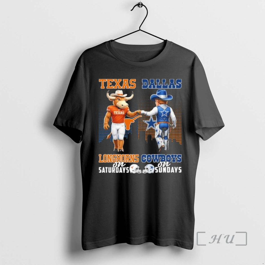 Officials Texas Vs Cowboys Mascot On Saturdays And On Sundays