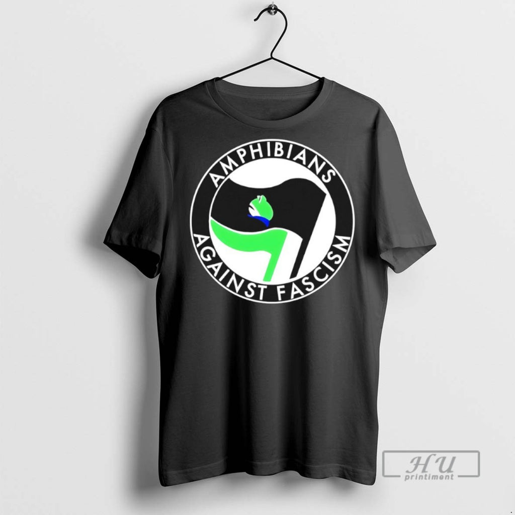 Officials Trending Antifa Amphibians Against Fascism Portland Frog Logo T Shirt Sweatshirt Hoodies