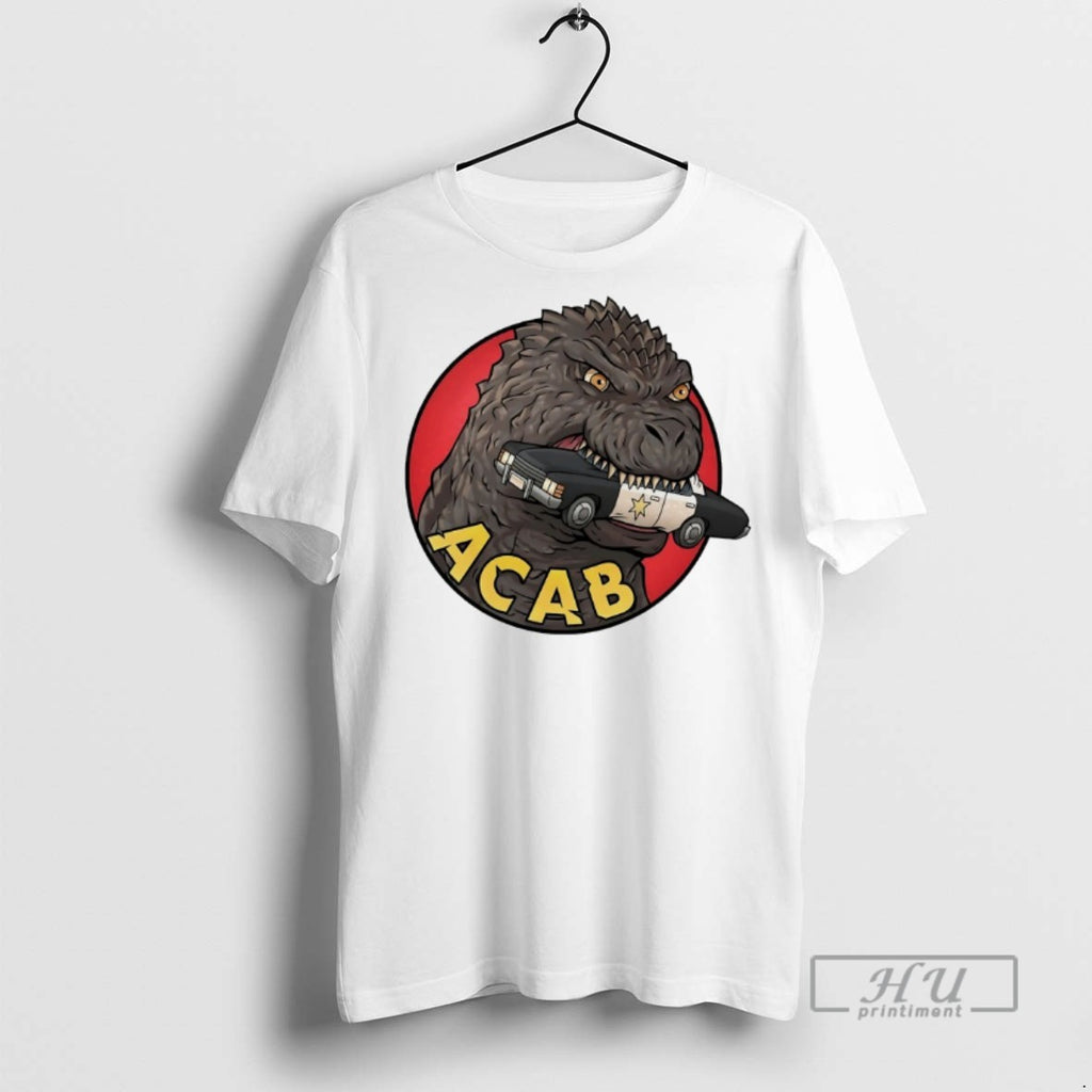 Officials Trending Godzilla Acab Graphic T Shirt Sweatshirt Hoodies