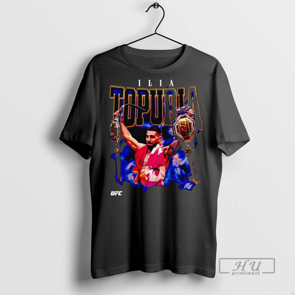 Officials Trending Ilia Topuria Double Champ T Shirt Sweatshirt Hoodies