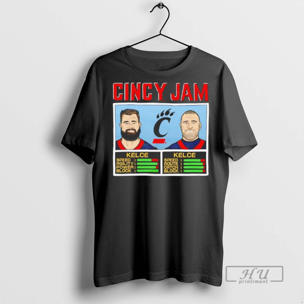 Officials Trending Jason Kelce And Travis Kelce Cincinnati Bearcats Cincy Jam T Shirt Sweatshirt Hoodies