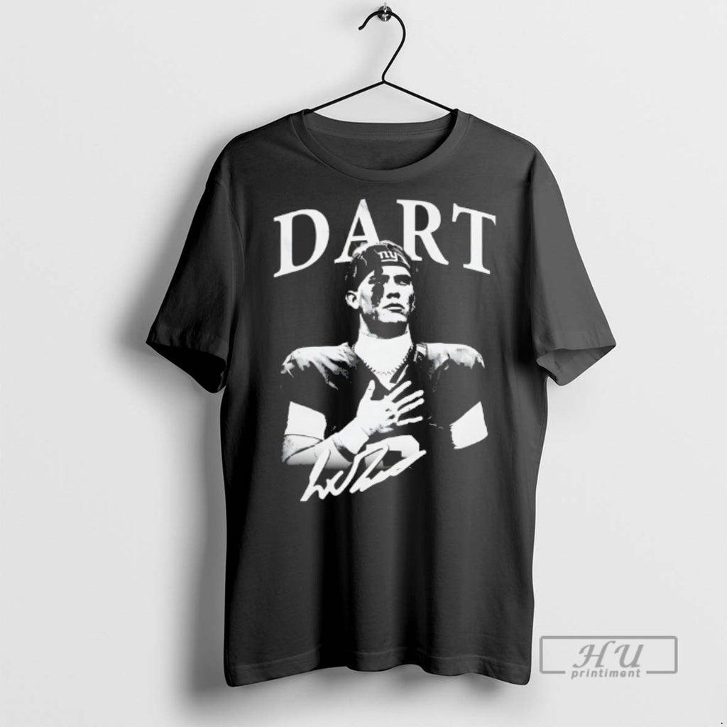 Officials Trending Jaxson Dart New York Giants Signature Vintage T Shirt Sweatshirt Hoodies