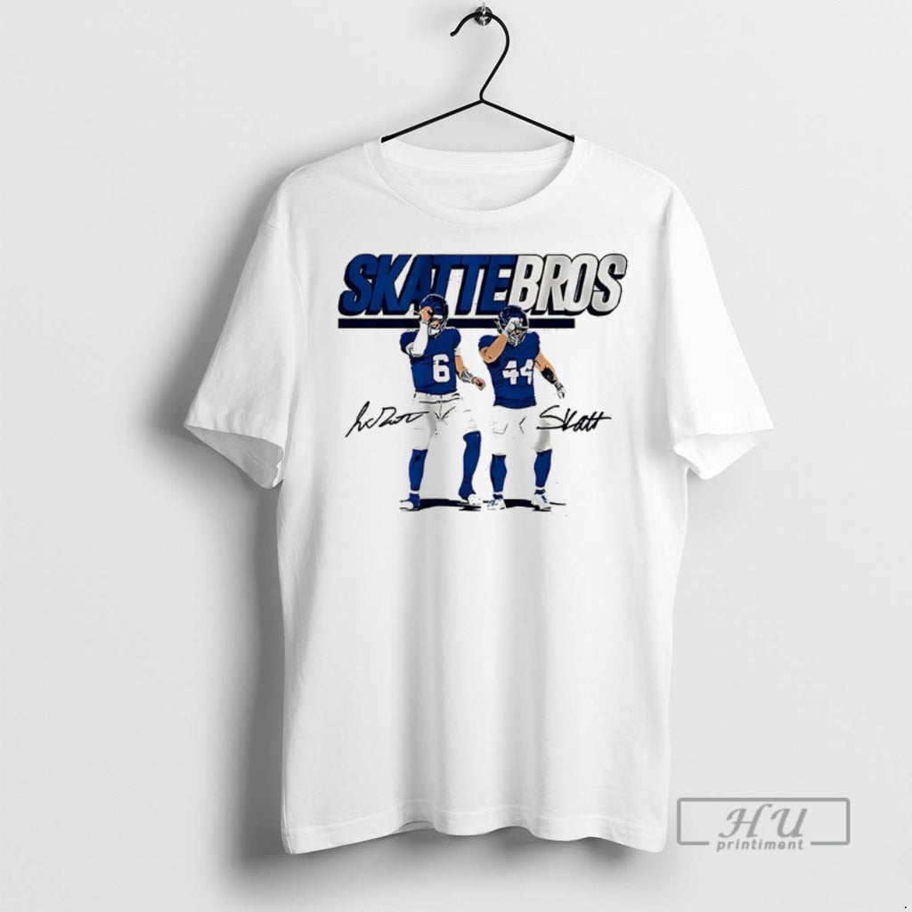 Officials Trending Jaxson Dart And Cam Skattebo Skattebros Signature Graphic Tee Shirt Sweatshirt Hoodies