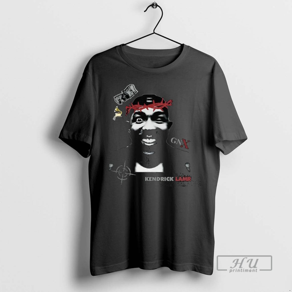 Officials Trending Kendrick Gang Money Barbed Wire Big Face Retro Graphic Tee Shirt Sweatshirt Hoodies