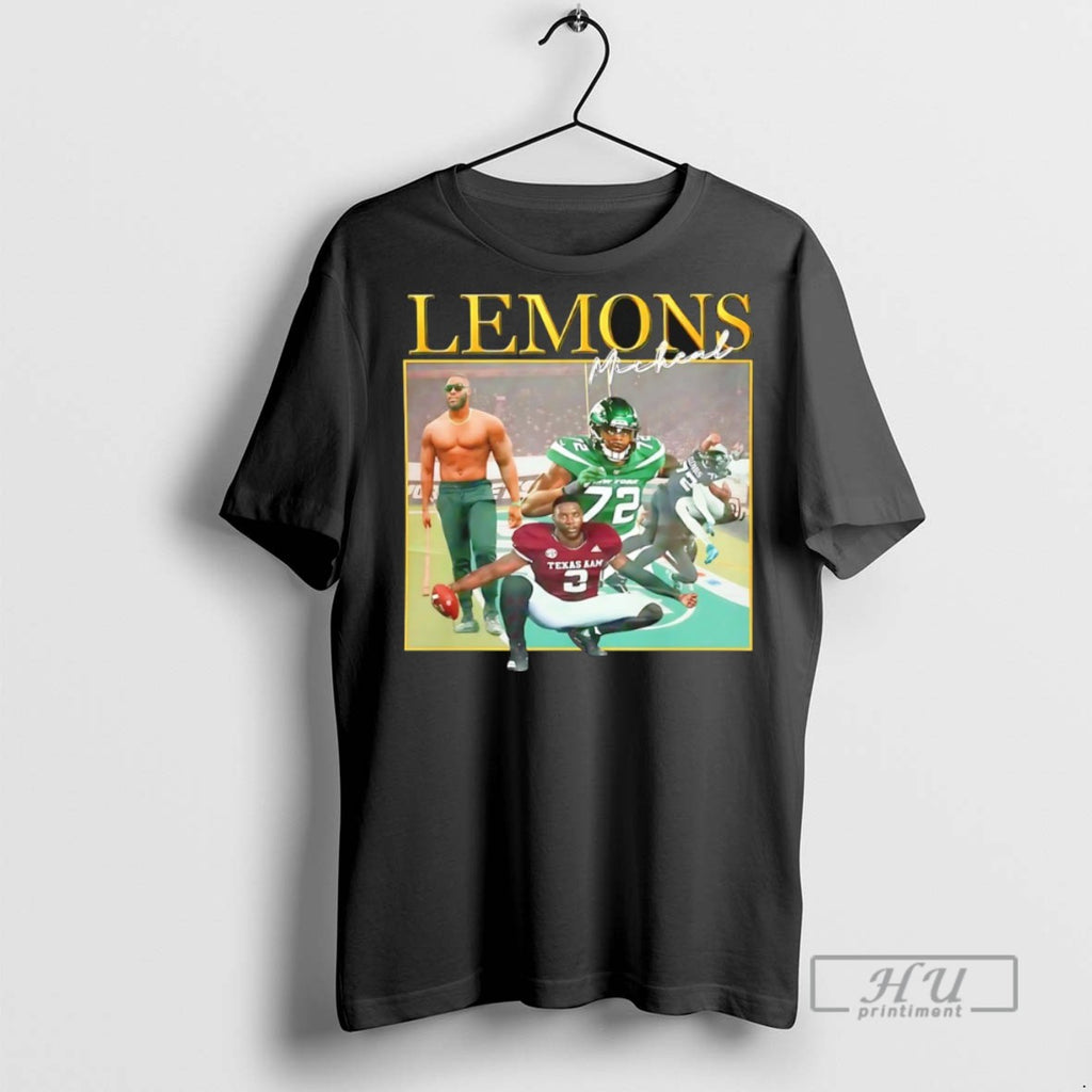 Officials Trending Micheal Lemons Football Signature T Shirt Sweatshirt Hoodies
